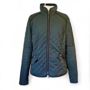 Kut from the Kloth Dark Green Quilted Puffer Jacket